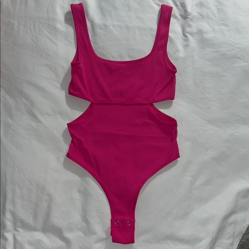 Garage Pink Cutout Bodysuit